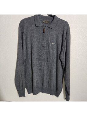Southern Point Co. Hayward Sweater Mens Large Gray Henley
